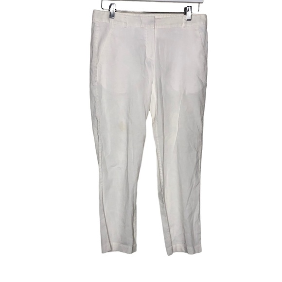 Theory Noriko Trousers Pants White - Picture 1 of 7